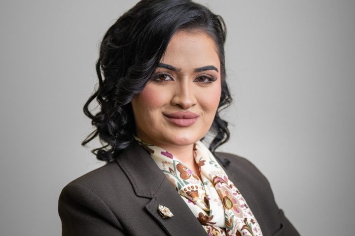 Portrait of Amal Khan, Founder and CEO of ALA Properties, leading Dubai’s new real estate firm focused on innovation, transparency, and client trust.