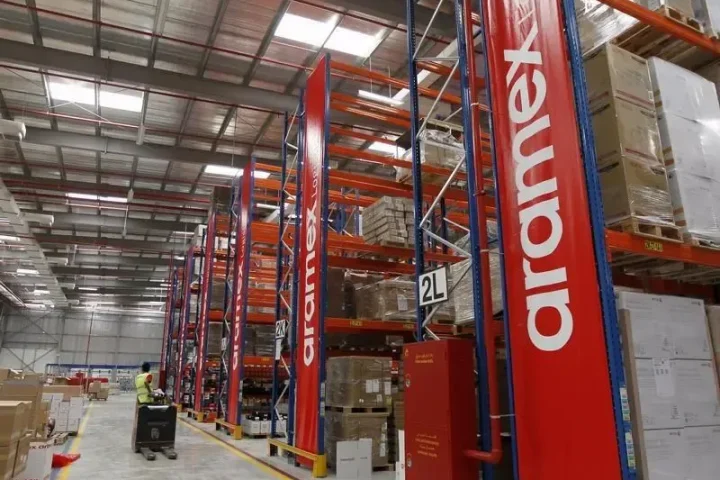 Aramex logistics and freight operations representing the company's record Q2 2026 revenue and return to profitability
