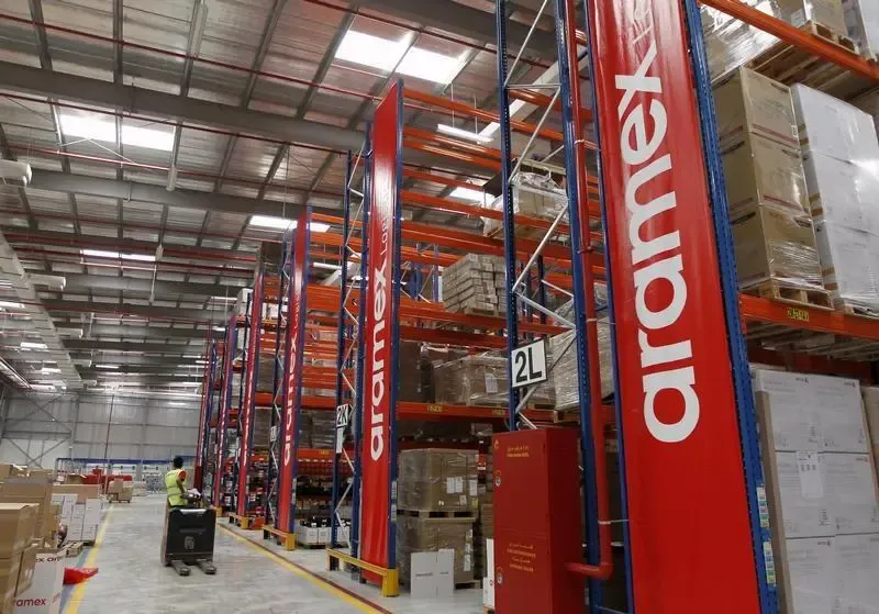 Aramex logistics and freight operations representing the company's record Q2 2026 revenue and return to profitability